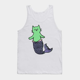 Mermaid Cat Mer Cat Catfish Tank Top